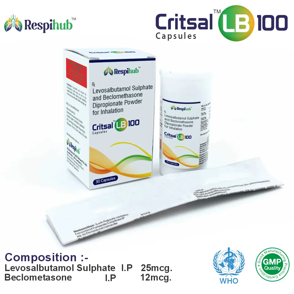 Critsal B 100 Inhaler for PCD Pharma Franchise